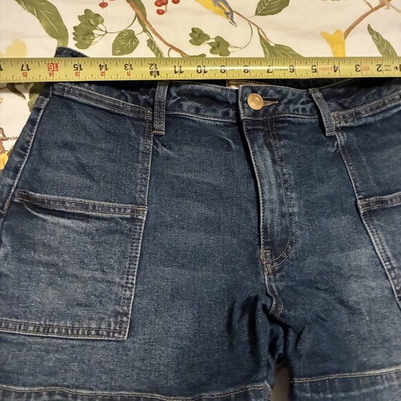 KUT brand thick dark denim shorts - size 10 preloved - Picture 2 of 2